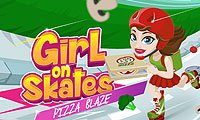 Girl on Skates Pizza Mania