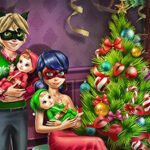 Dotted Girl Family Christmas
