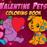 Valentine Pets Coloring Book