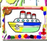 Boats Coloring Book