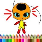 BTS Dotted Girl Coloring