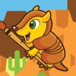 Happy Armadillo Coloring