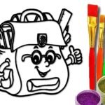 BTS School Bag Coloring Book