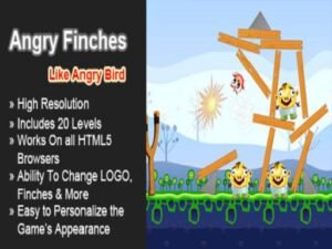 Angry Finches Funny Physic Game for Kids