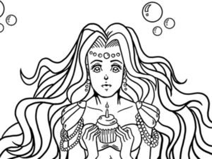Kawaii Mermaids Coloring Book Game
