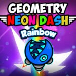 Geometry Neon Dash Rainbow